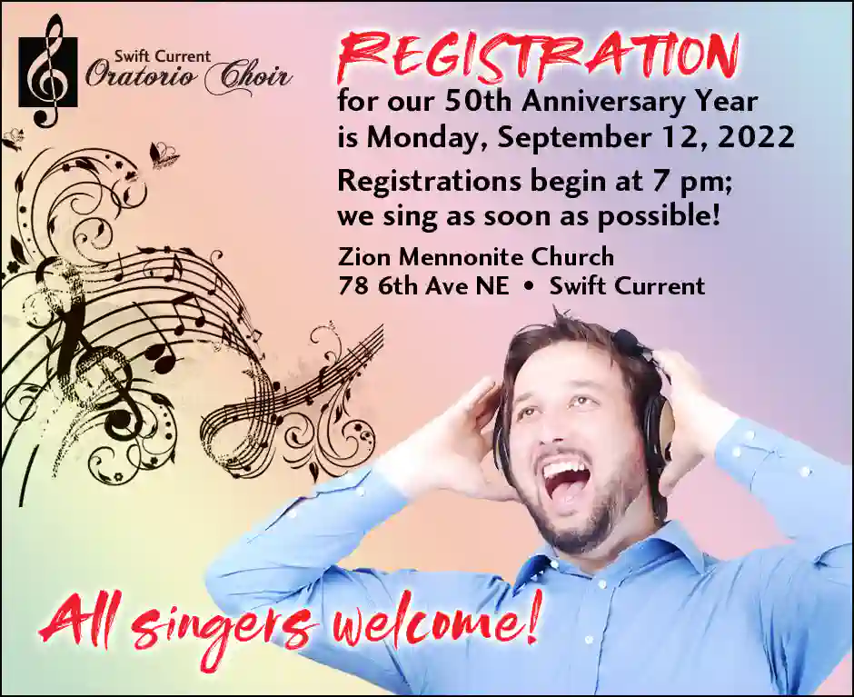 Invitation to register for choir